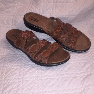 Brown Clark Sandals